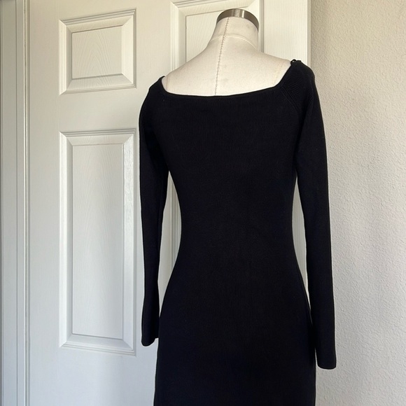 NWT & Other Stories Black Ribbed Dress - Picture 8 of 9